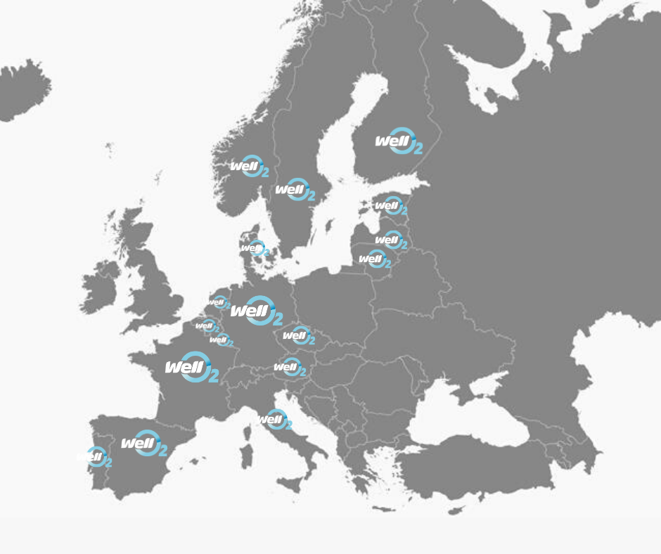 WellO2 availability in the world